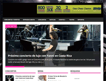Tablet Screenshot of conciertosyeventos.com